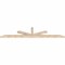 Ekena Millwork Saratoga Smooth Timber Gable Bracket, Douglas Fir, 108"W x 22"H x 3 1/2"D x 3 1/2"F, 5/12 Pitch GBW108X22X0404SAR00SDF - alternate 3